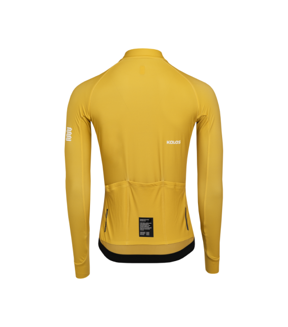 Maillot cycliste manches longues homme TEMPS | PASSION Z6 Gold Yellow